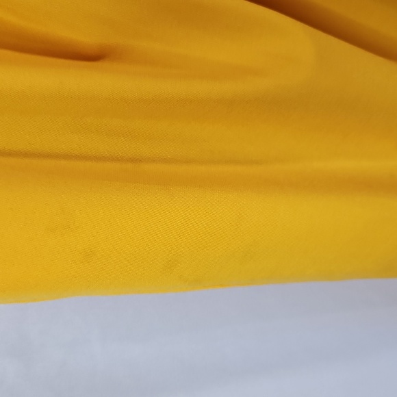 Eloquii Tie Front Tulip Hem Yellow Dress Womans Size 16 - Picture 7 of 8